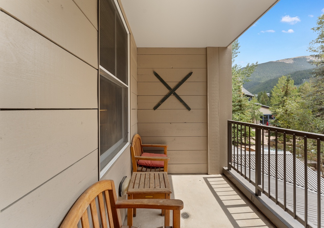 Sip your morning coffee on your private balcony while soaking in stunning mountain views and fresh alpine air.