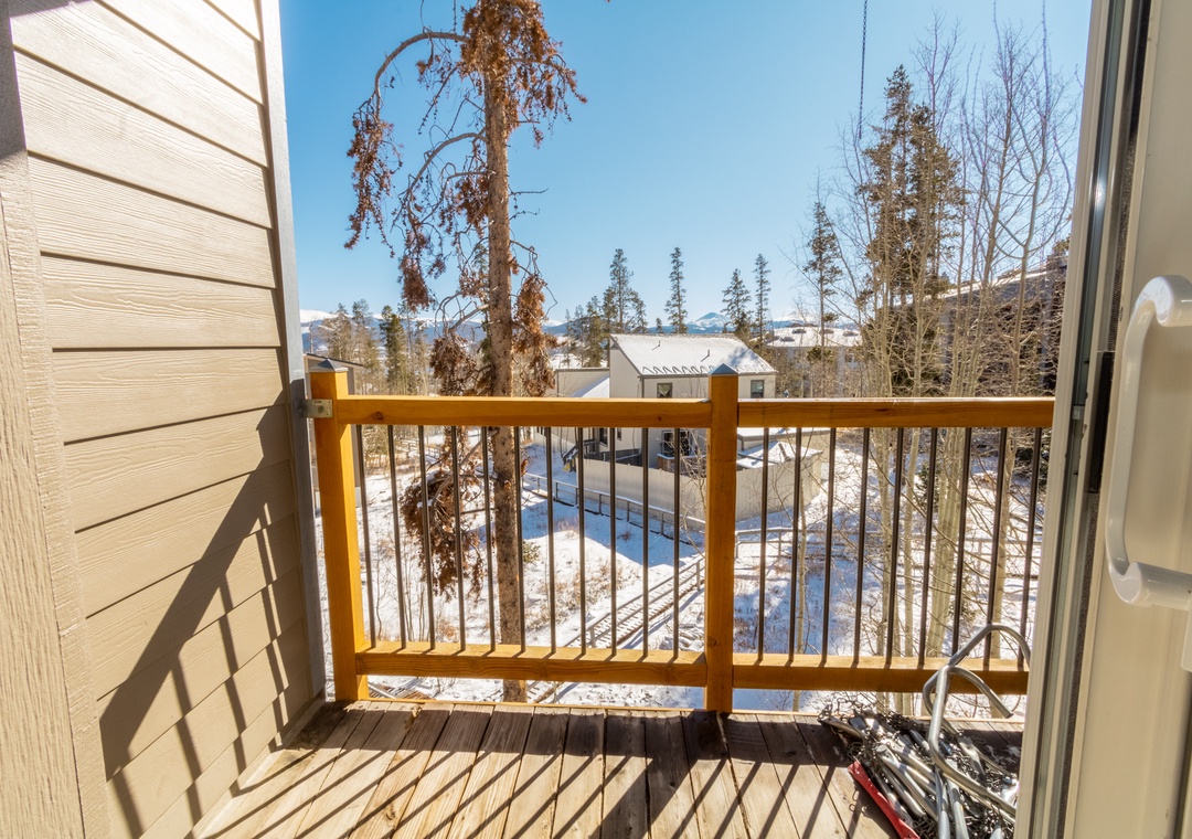Step onto your private balcony and breathe in the crisp mountain air while soaking up stunning winter views.