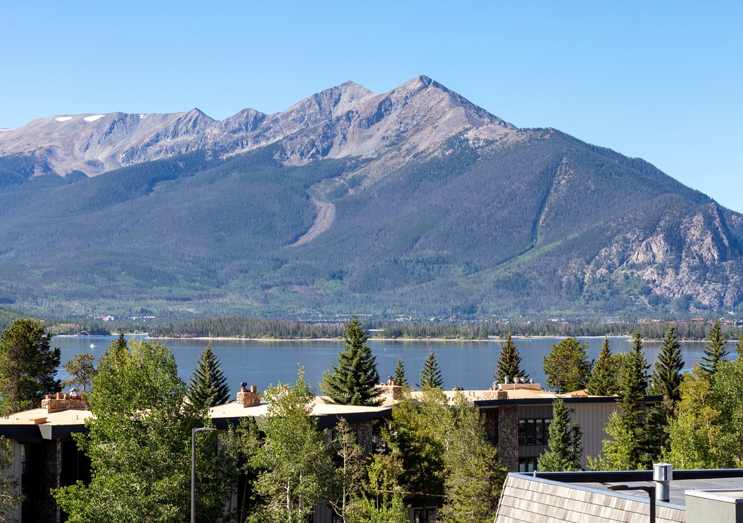 Stunning mountain and lake views frame this peaceful resort setting with natural beauty at every turn.