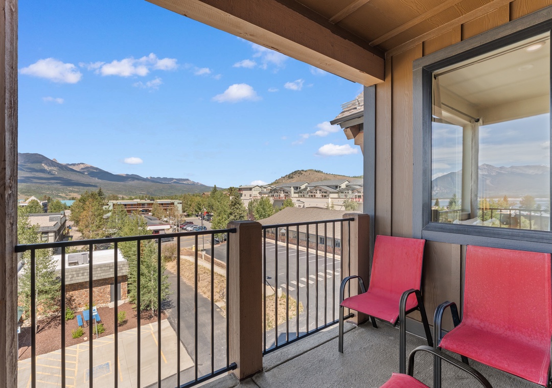 Step onto your private balcony and take in sweeping mountain vistas framed by clear blue skies. Relax in the fresh air and let the peaceful scenery become your favorite morning ritual.