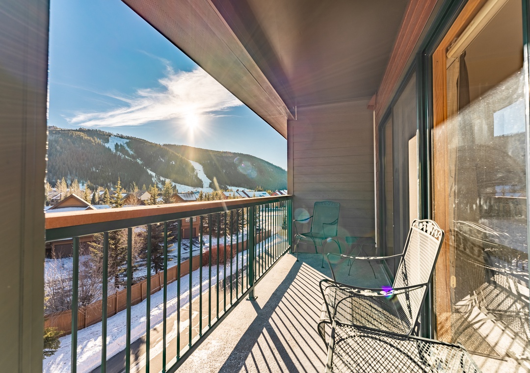 Step onto your private balcony and soak in stunning mountain views while sipping morning coffee in the crisp alpine air.