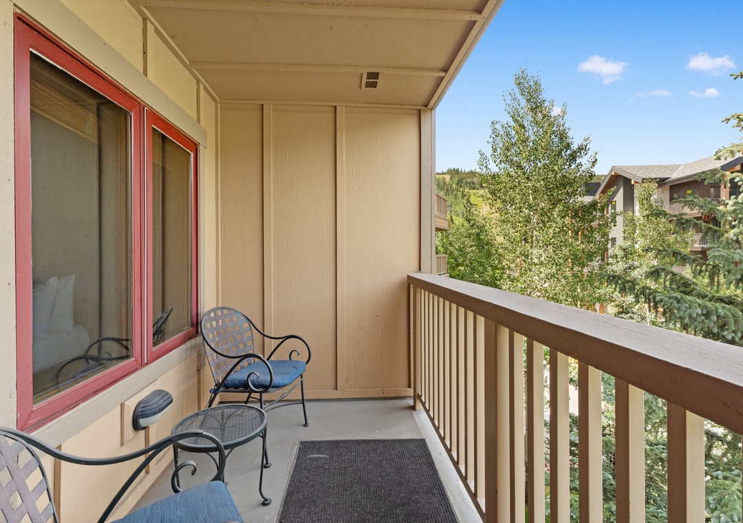 Step onto your private balcony where morning coffee tastes better with mountain views and fresh alpine air.