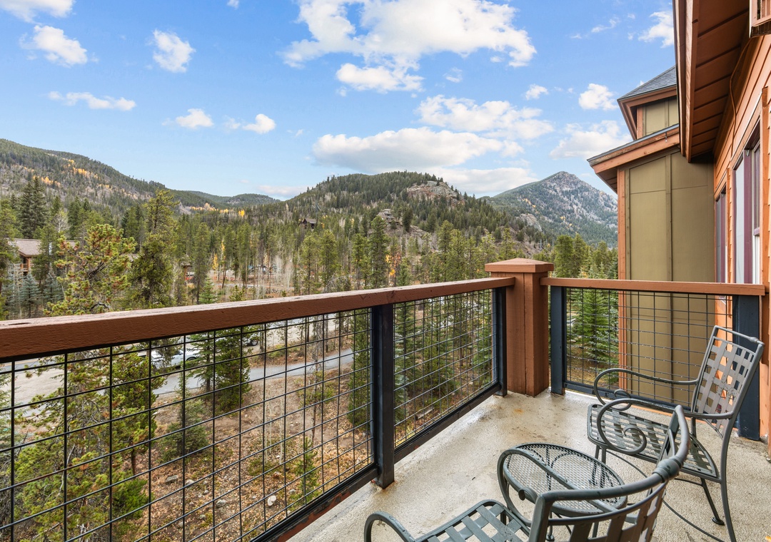 Step onto your private balcony and soak in breathtaking mountain panoramas stretching endlessly before you.