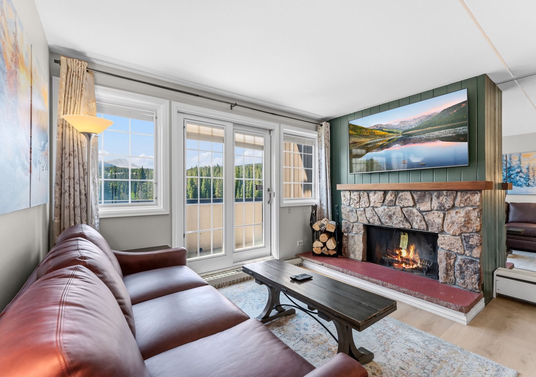 Living Room with Fireplace