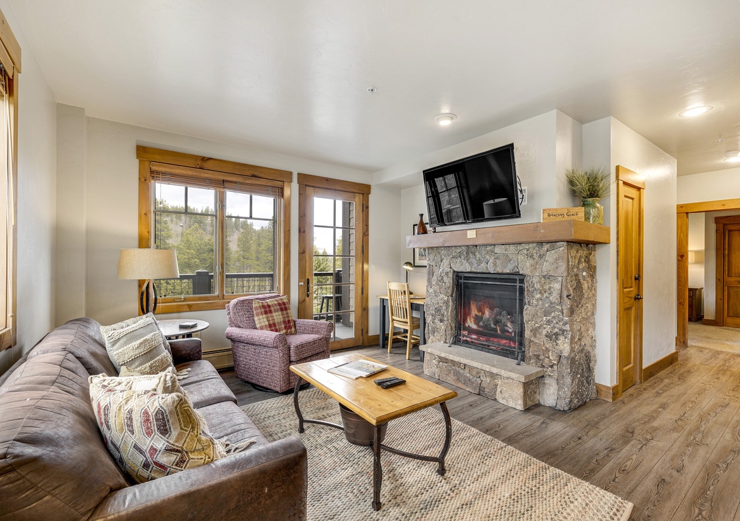 Living Room with Fireplace