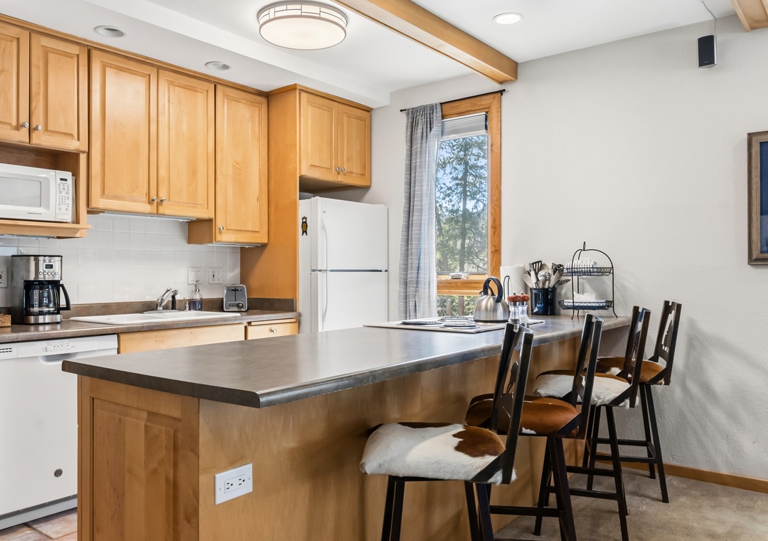 Kitchen with Bar Seating