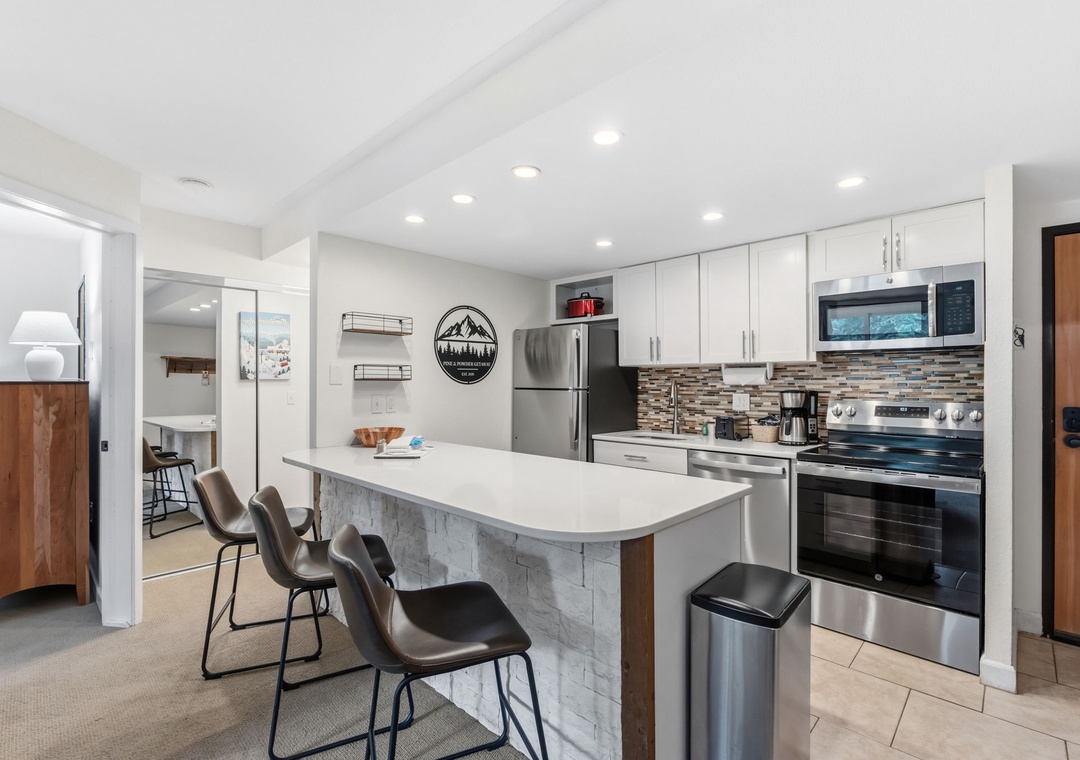 Kitchen with Bar Seating
