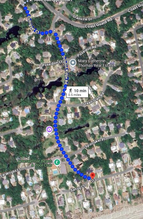 Outrigger Retreat beach access map