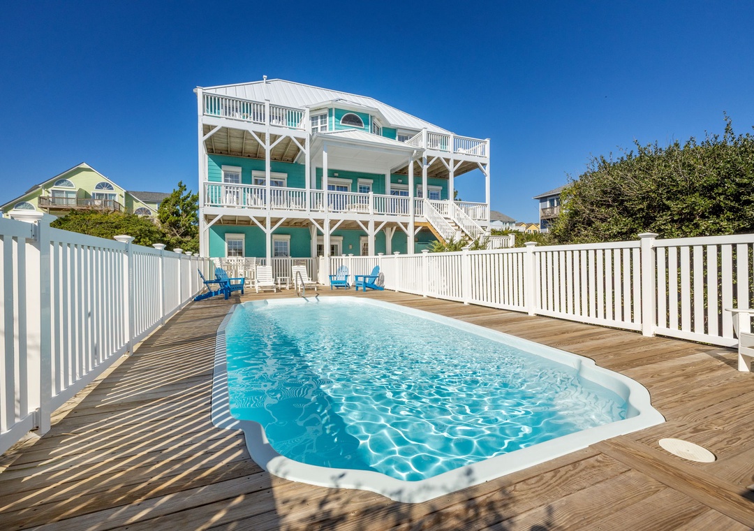 Pool View of the House