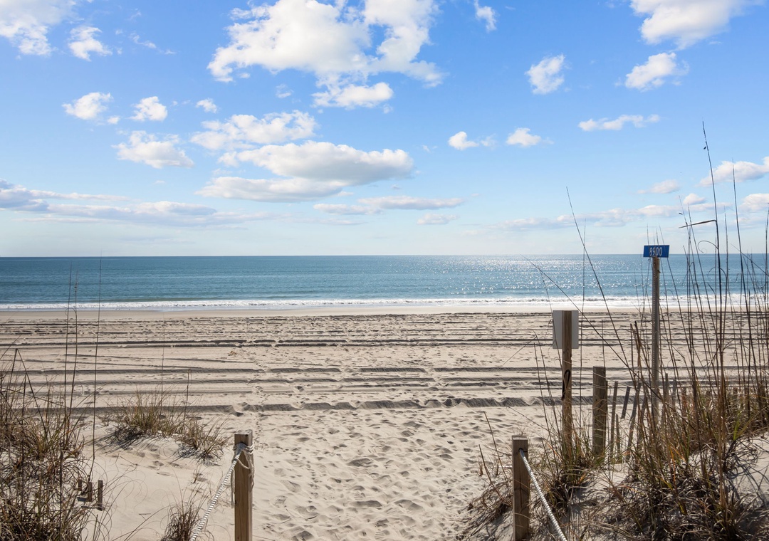 Beach Access just at the end of the street!