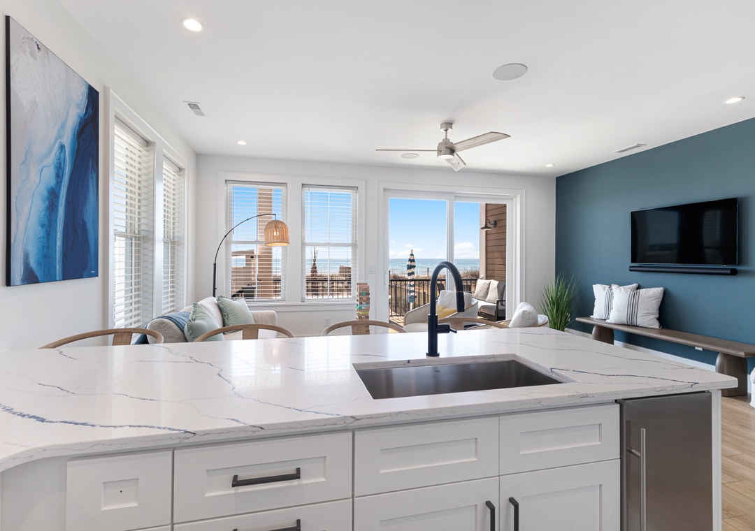 Sea Spray East | Kitchen with Ocean Views