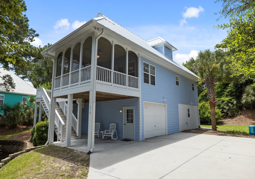 Driveway and Front Entrance