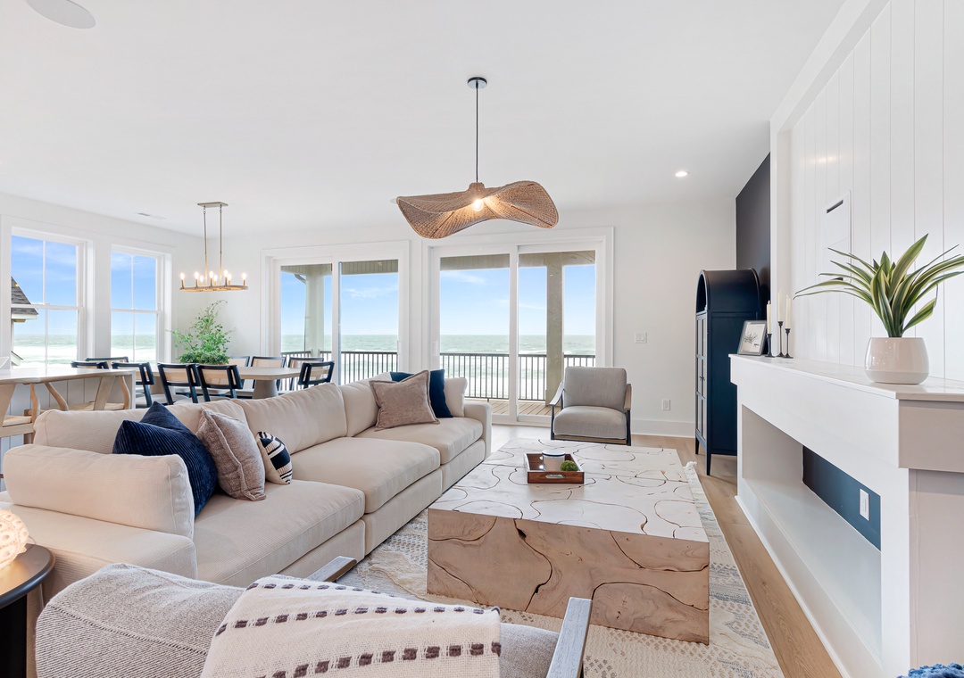 Sea Spray East | Living Room with Ocean Views