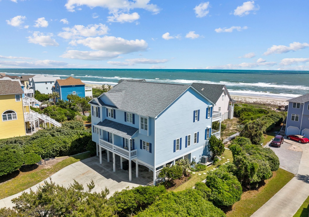 Aerial Facing the Beach