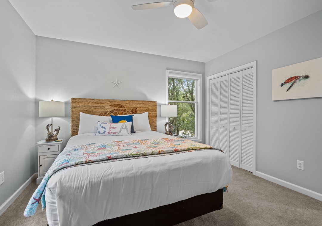 Queen bedroom on second floor
