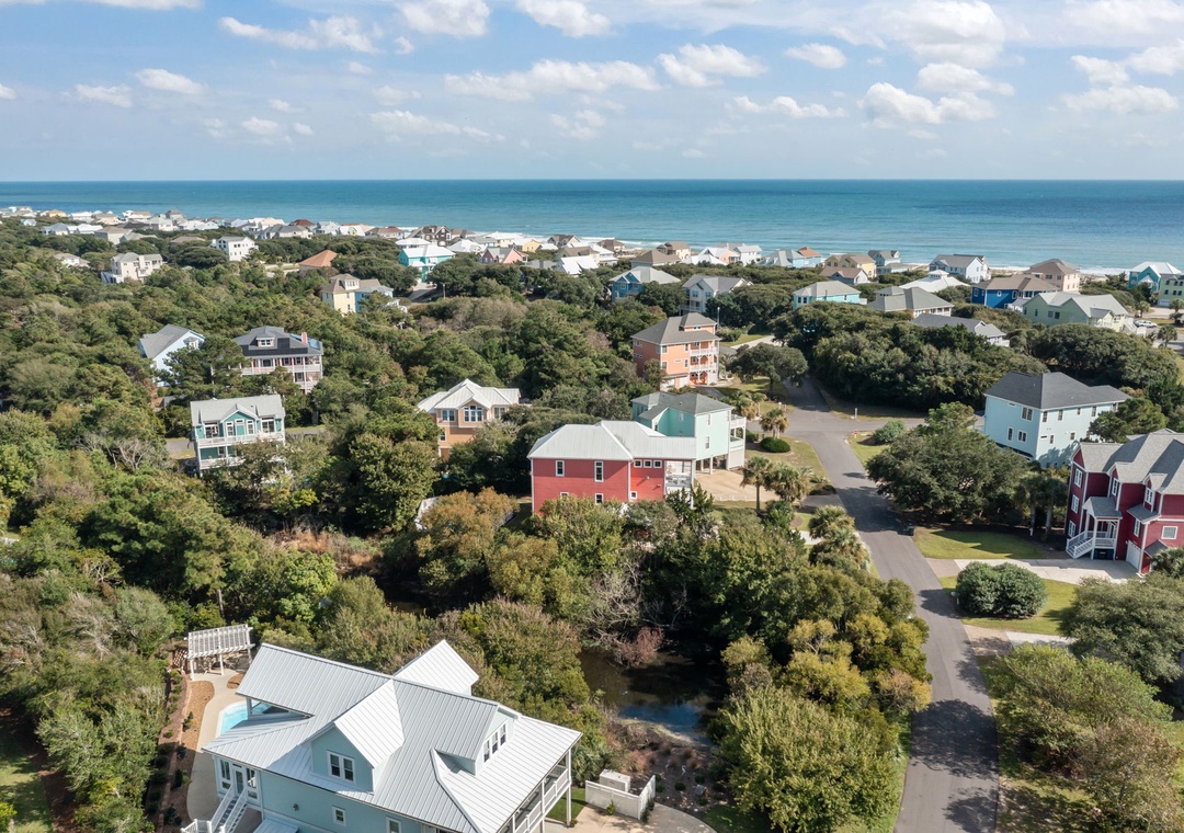 Birds Eye View of the Spinnakers Neighborhood