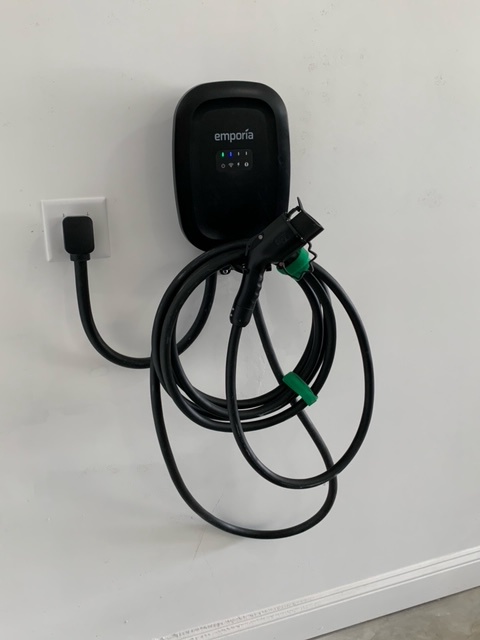 Level 2 EV Charger in Garage
