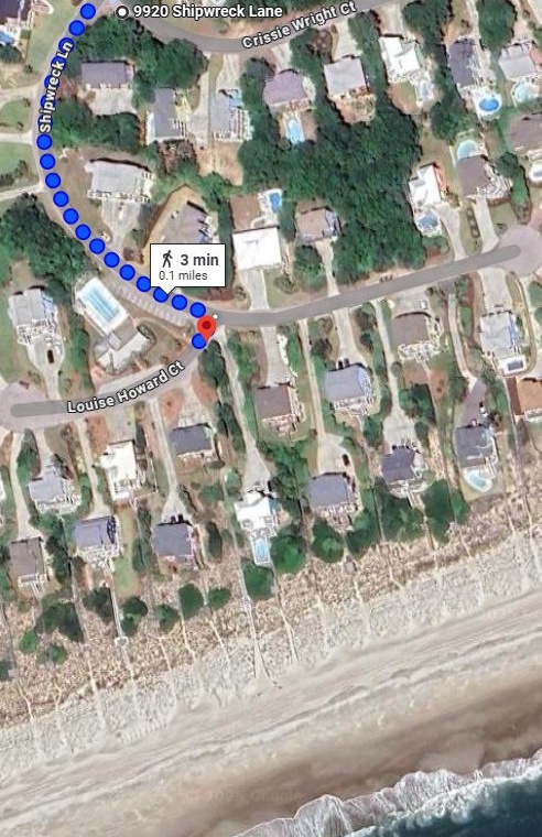 Isle in the Sun beach access map 