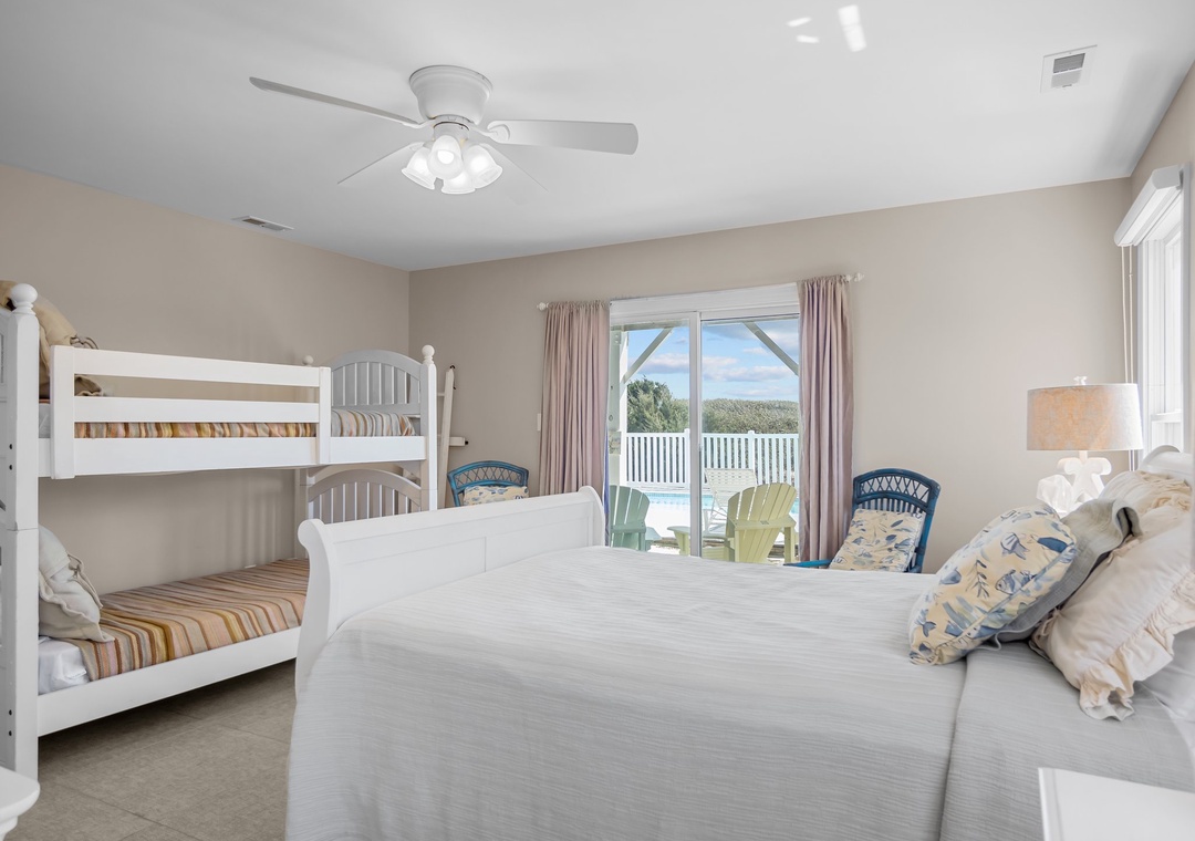 Ground Floor Queen/Bunk Bedroom