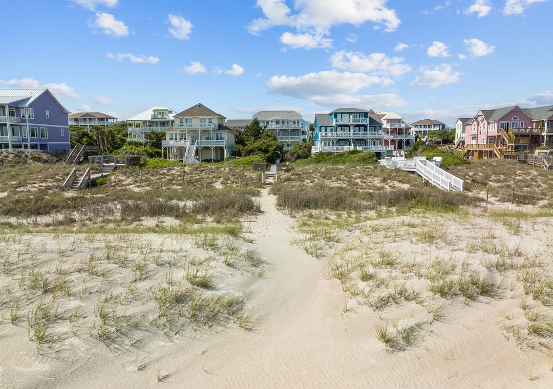 From the Beach View of the house