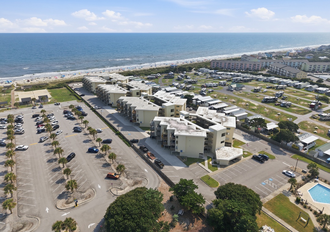 Char’s Cozy Condo | Coastline Aerial View