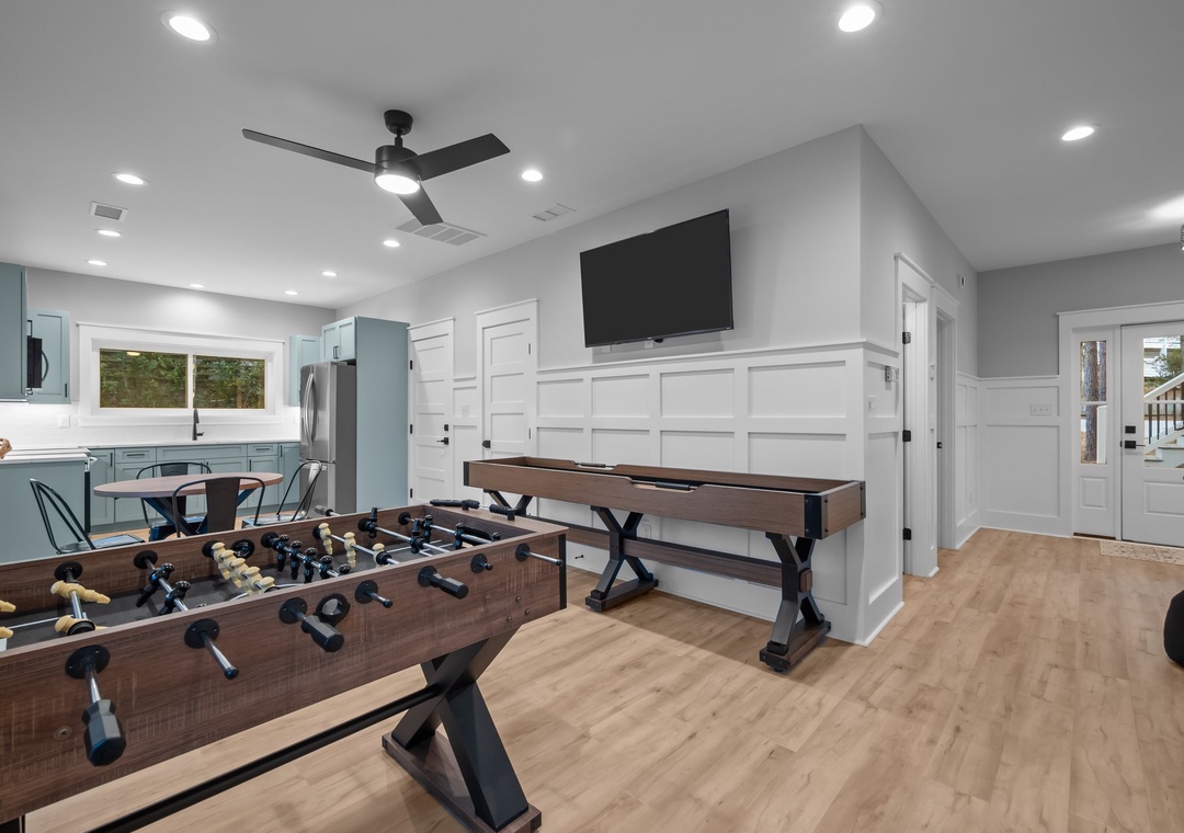 Ground Level Game Room! Access to back patio or pool area by a sliding window!