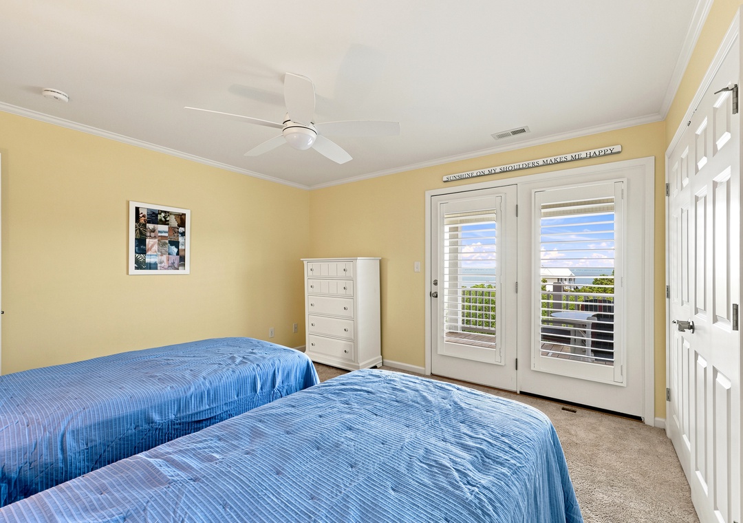 Blue Chair Stays | Bedroom