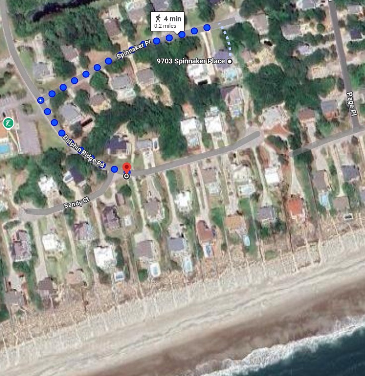 Direction to the beach