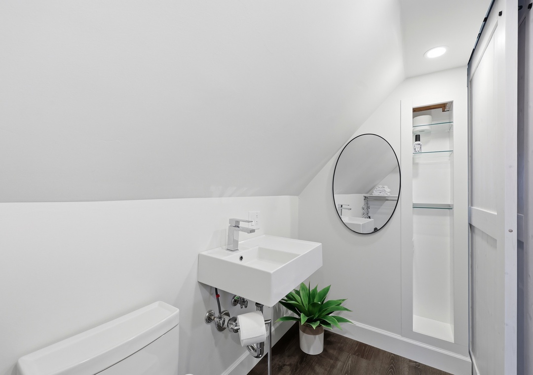 Dolphin Reach Up | Loft Bathroom