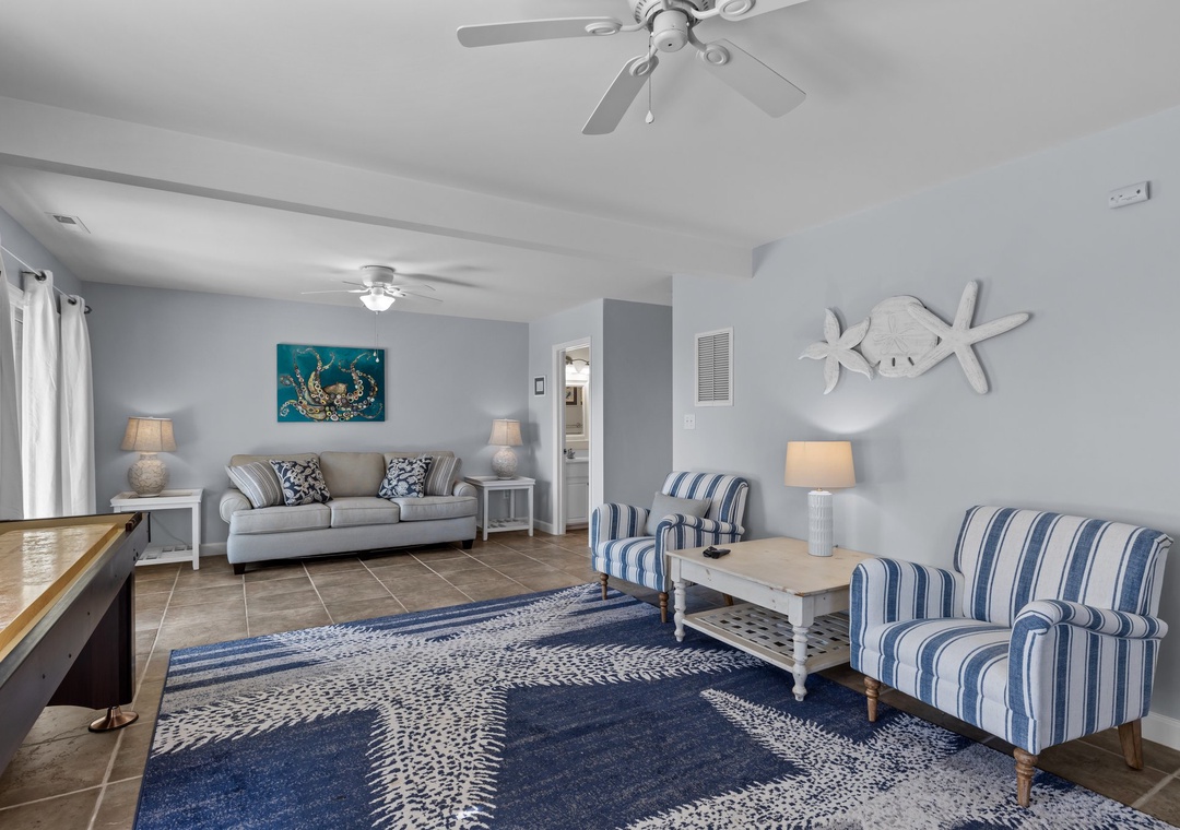 Ground Level Living Area w/ Sleeper