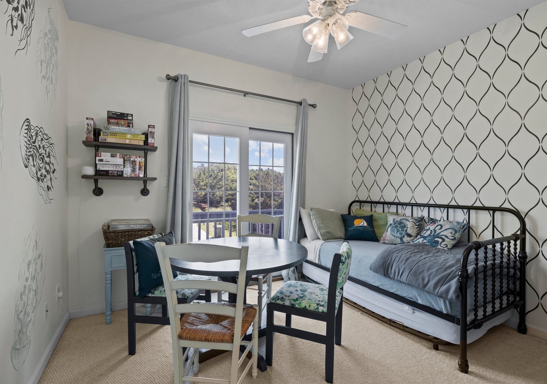 Mid-Floor Day Bed with a Trundle/ Game Room