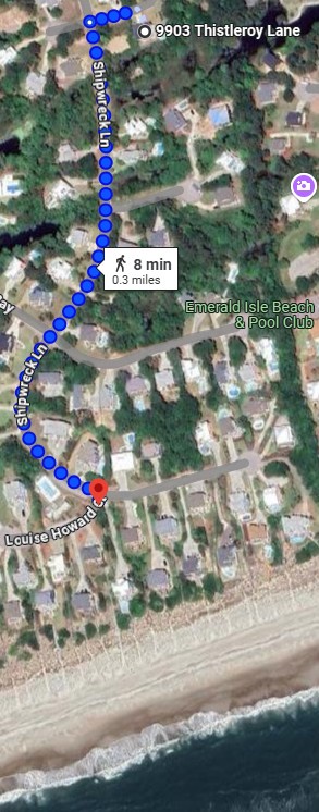 Laid Back Mode beach access map