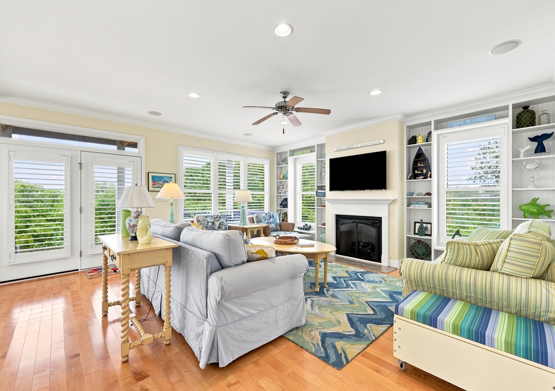 Blue Chair Stays | Living Area