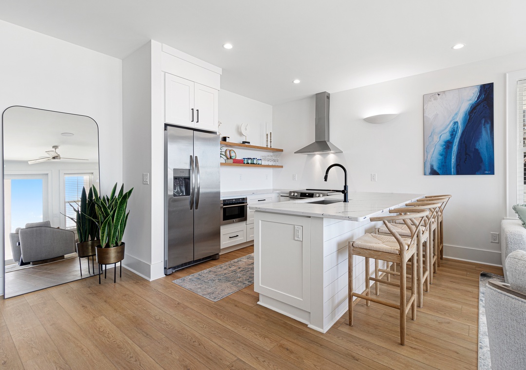 Sea Spray East | Kitchen and Island