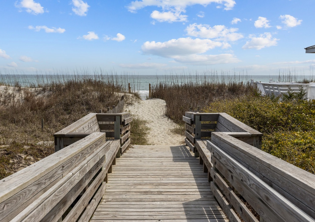 Beach access just steps across the street!