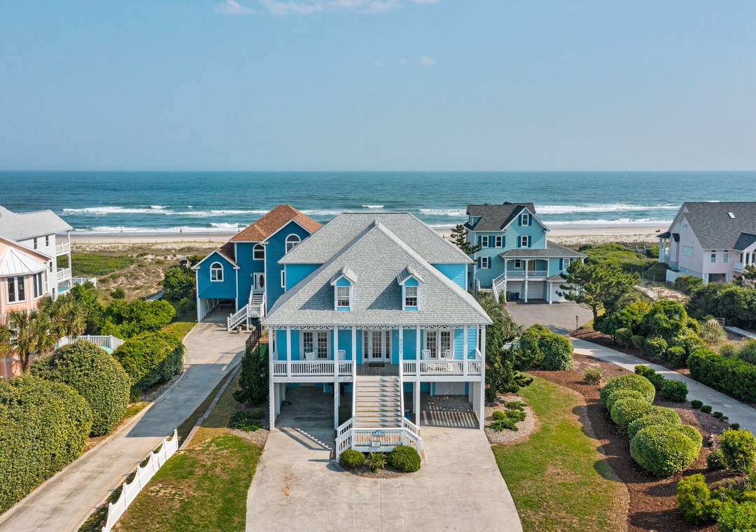 Aerial view Front of House