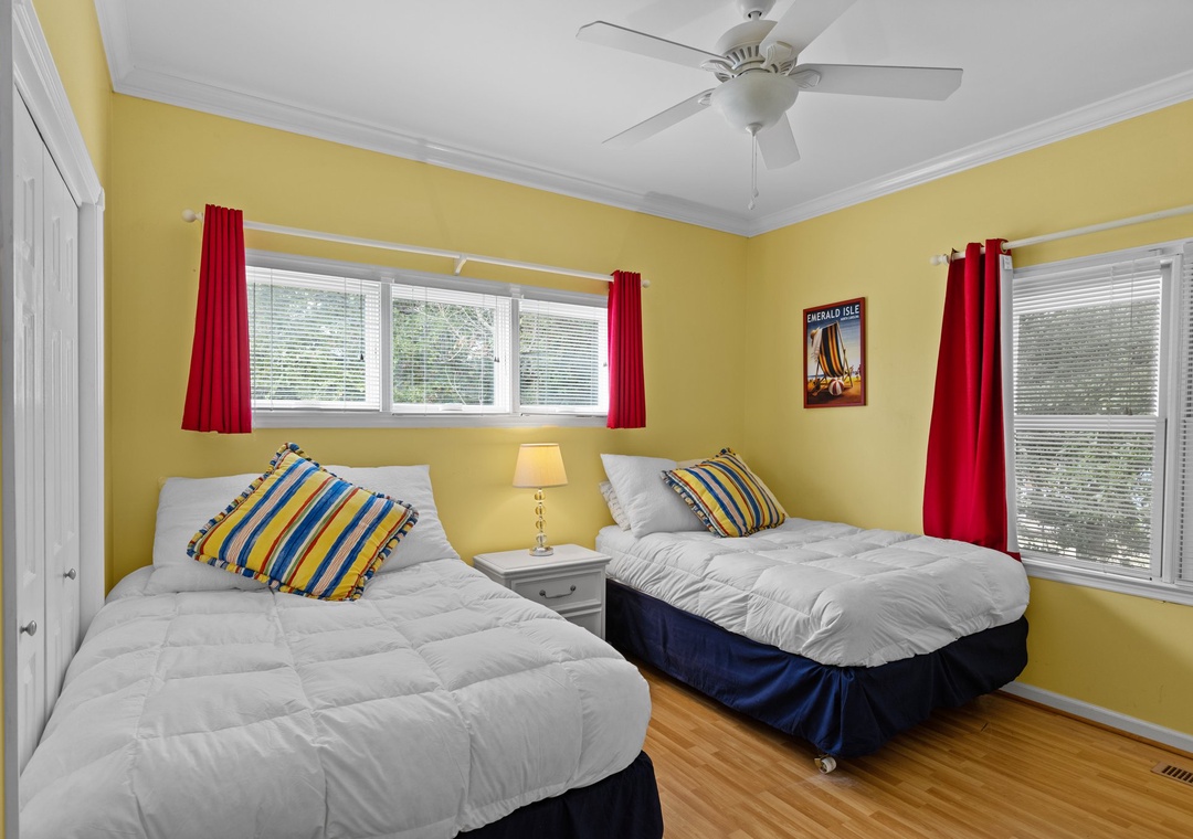 Room with 2 Double Beds- living room level