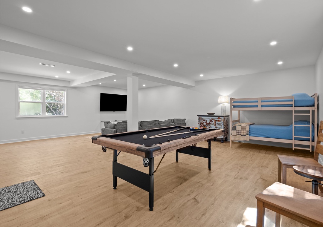 Ground Level- Rec Area/Bunk Beds