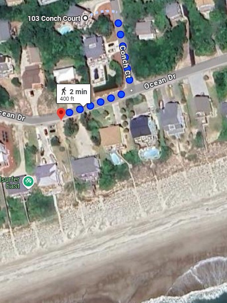 Sanctuary beach access map 