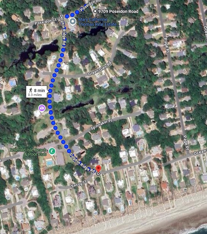 A Poseidon Adventure beach access map