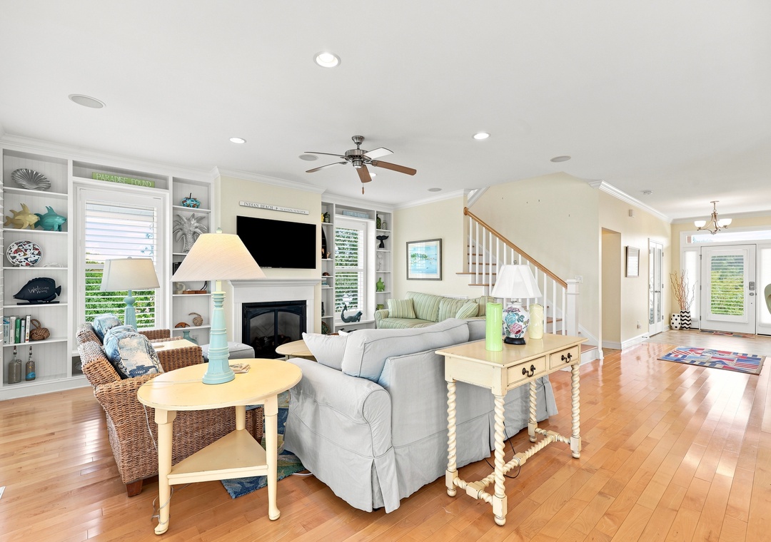 Blue Chair Stays | Open Living Area