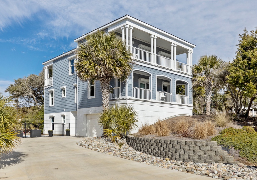 Front view of the house