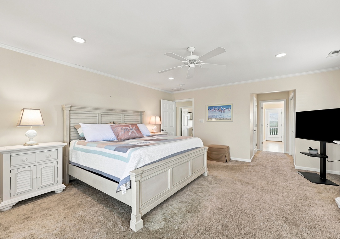 Blue Chair Stays | Bedroom