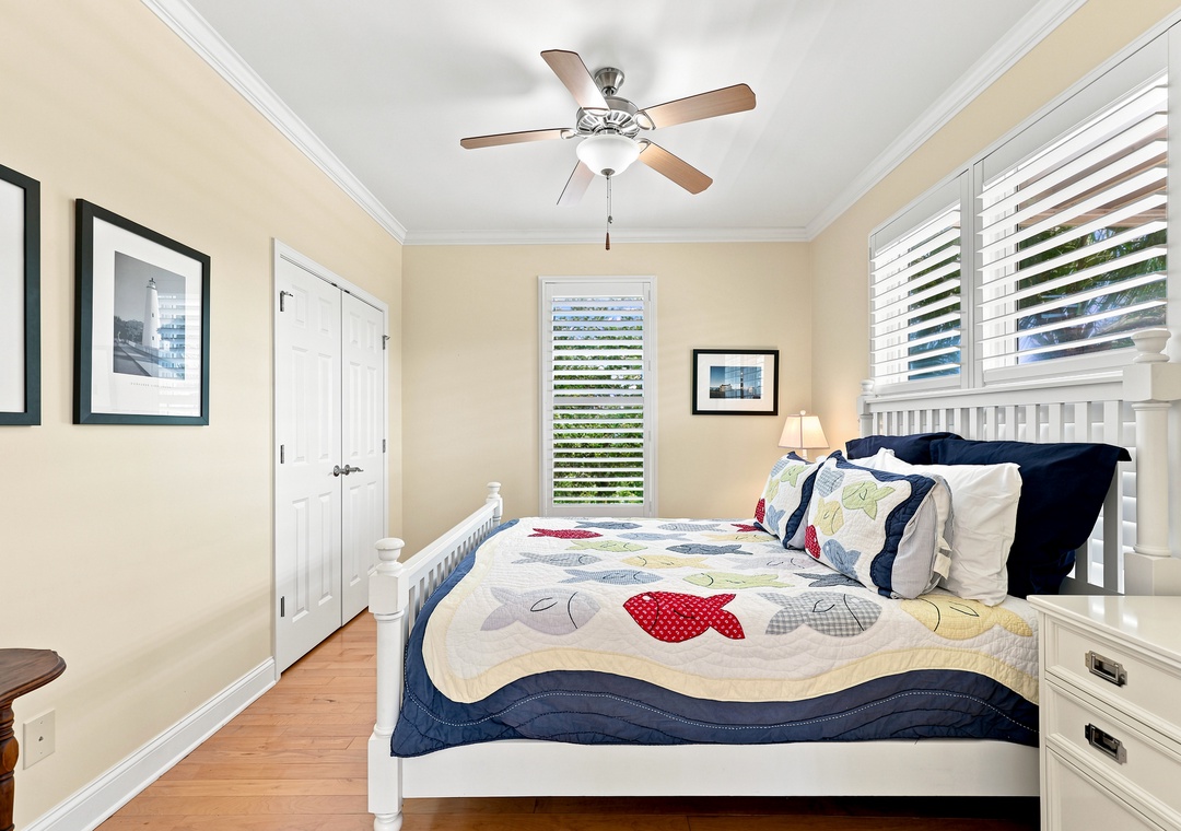 Blue Chair Stays | Bedroom