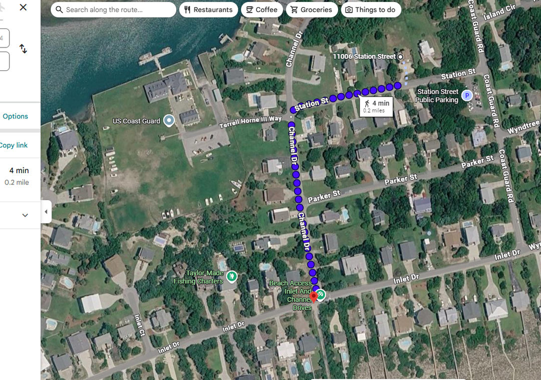 Aerial view showing the property's location and surrounding residential neighborhood for easy navigation to your destination.