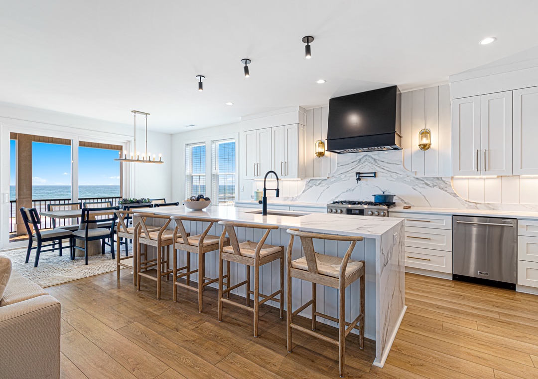 Sea Spray West | Main Kitchen and Dining Area