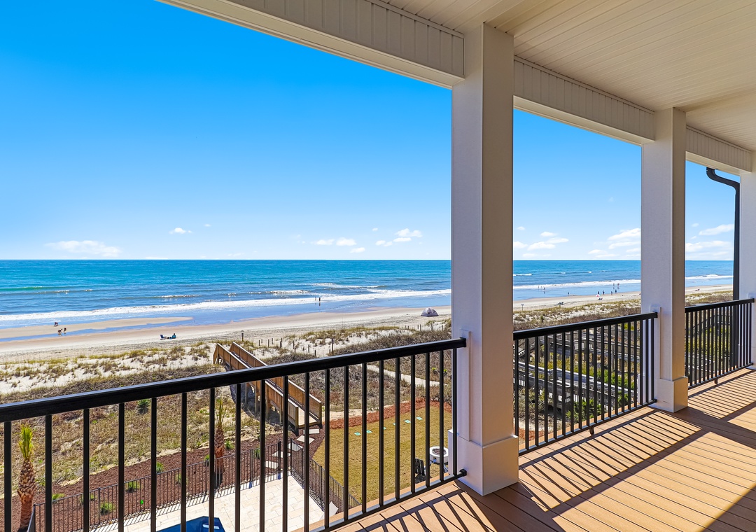 Sea Spray East | Oceanfront Deck View