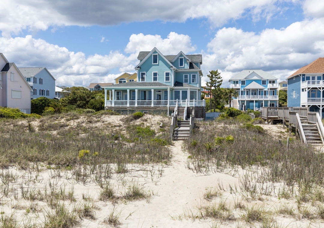 Beach View of House