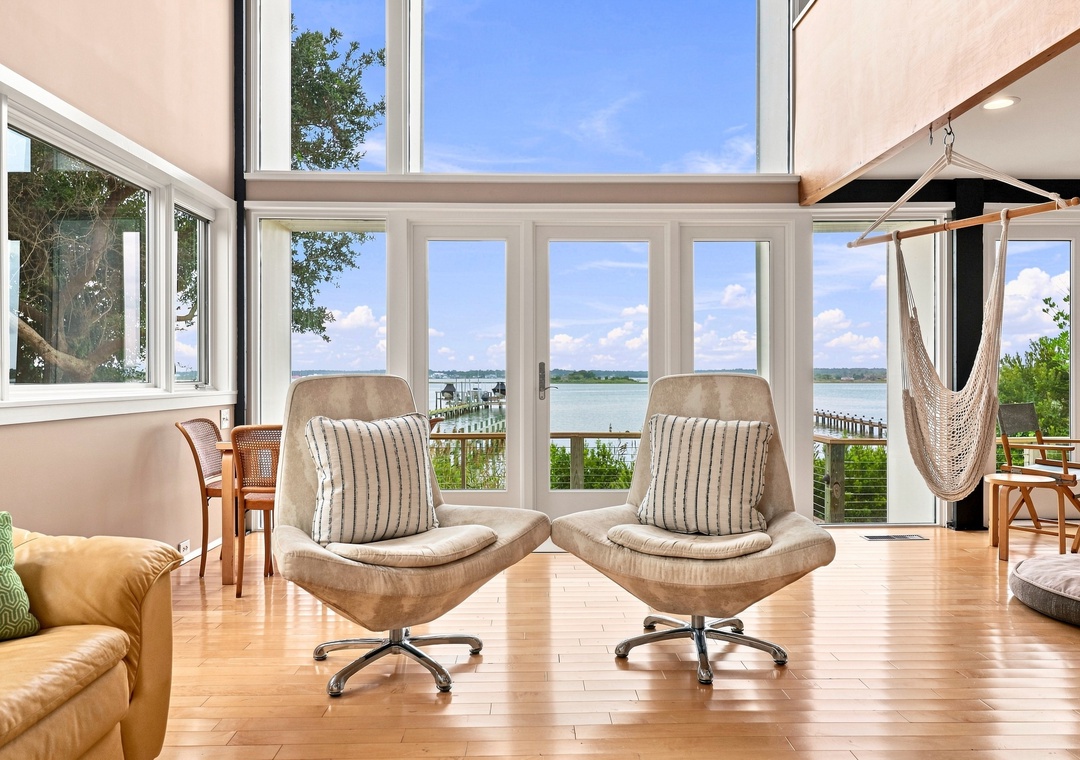 Bogue House | Sound View from Living Area