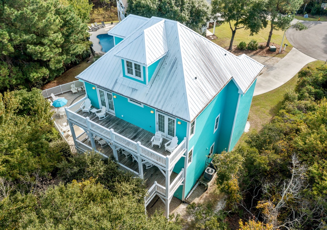 Birds Eye View Back Yard